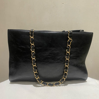 Chanel Black Gold  Tote Bag - Black Leather Tote
