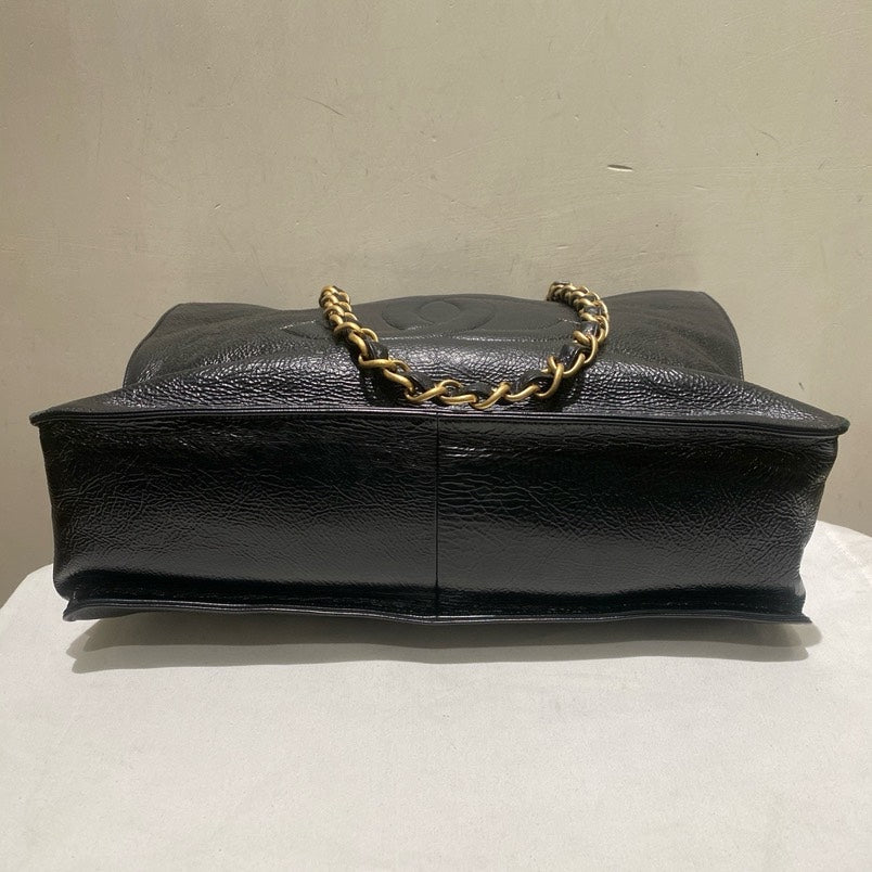 Chanel Black Gold  Tote Bag - Black Leather Tote