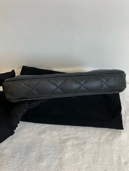 Chanel Quilted Black Leather Crossbody Bag