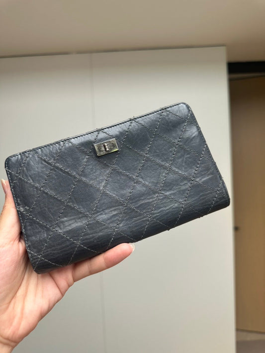 Chanel Classic Quilted Black Leather Wallet