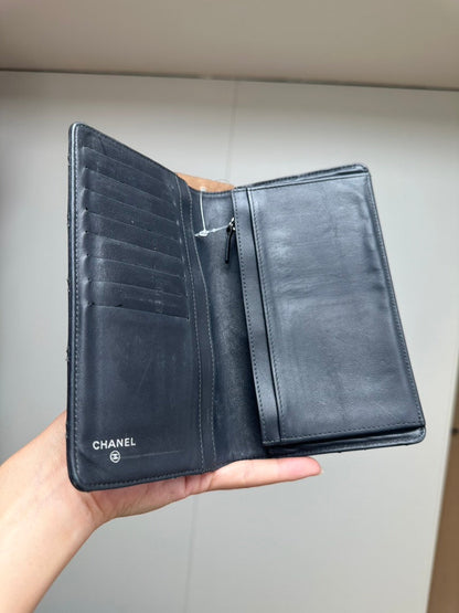 Chanel Classic Quilted Black Leather Wallet