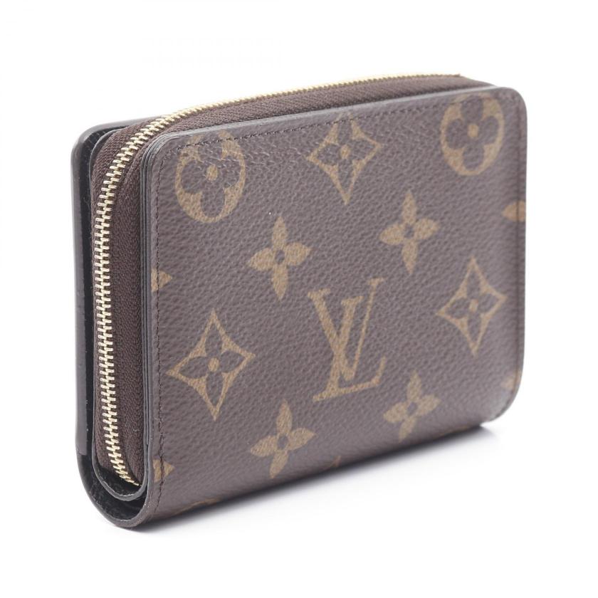 LOUIS VUITTON Portefeuil Roux Monogram Reverse Bi-fold Wallet PVC Leather Brown 977778