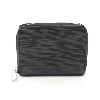 LOUIS VUITTON Zippy Coin Purse Epi Noir Card Case Coin Purse Leather Black