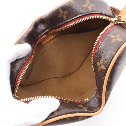 LOUIS VUITTON Monogram Heart Shoulder Bag Brown PVC Leather