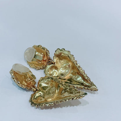 Chanel Statement Multicolor Gold Earrings