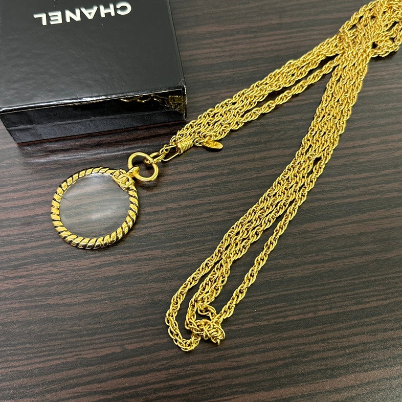 Chanel  Necklace  Gold Pendant