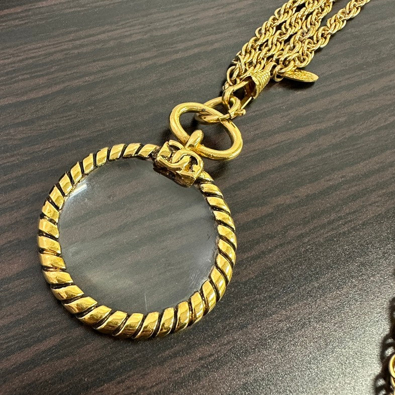 Chanel  Necklace  Gold Pendant
