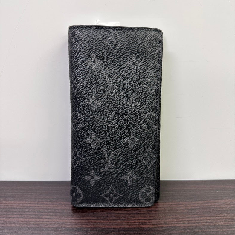 Louis Vuitton Monogram Eclipse Long Fragment Wallet Black