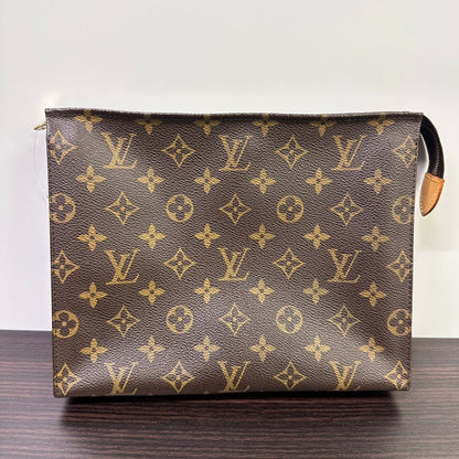 Louis Vuitton Monogram Pouch 3379 Brown Clutch