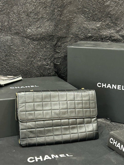 Chanel Yellow Checkered Chain Shoulder Bag cm x cm