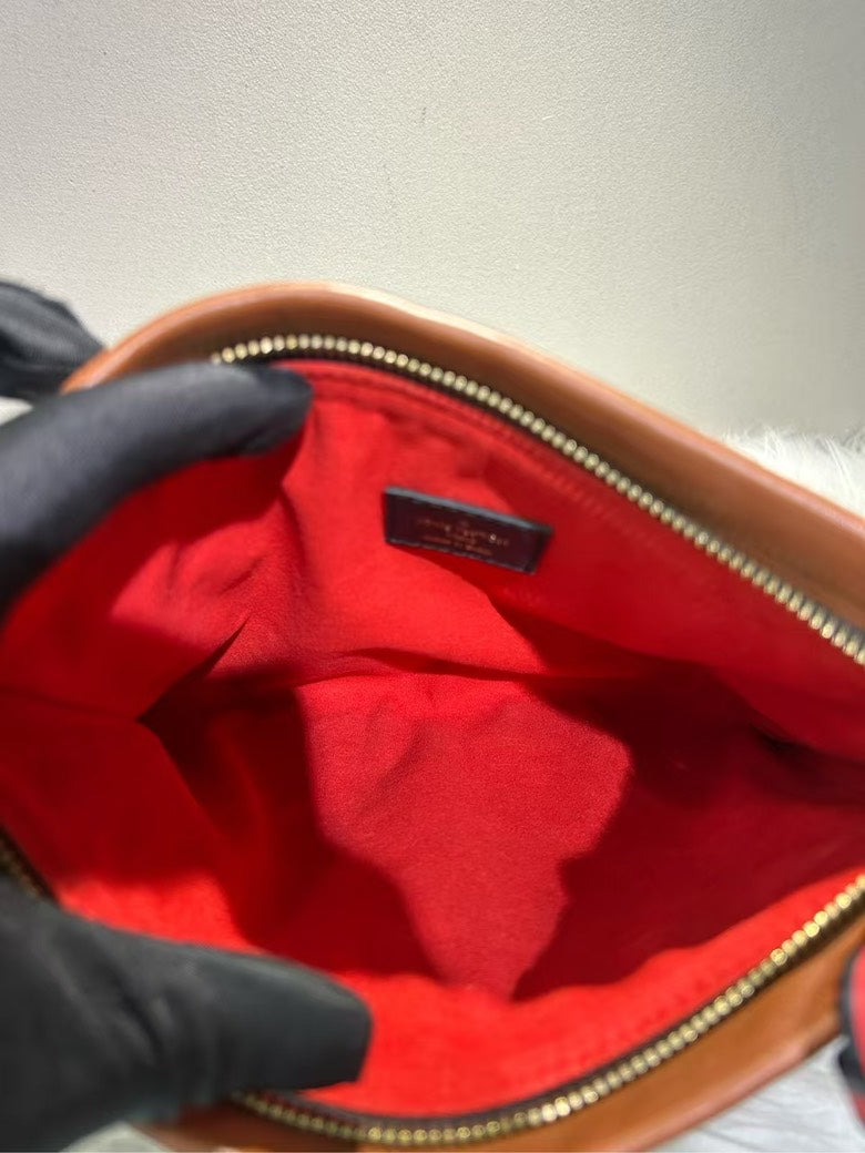 Louis Vuitton Monogram Clutch Bag in Brown