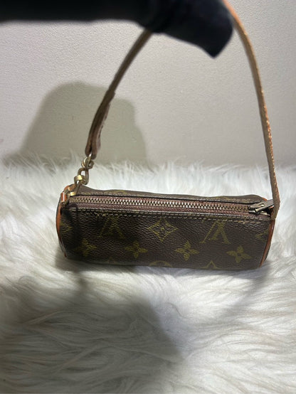 Louis Vuitton Monogram Pochette Accessoires Brown Leather Shoulder Bag