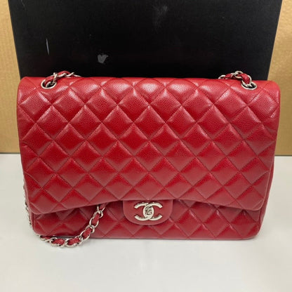 Vintage Chanel lamb skin maxi cf E
