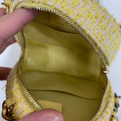 Chanel Crossbody Bag E Yellow Tweed