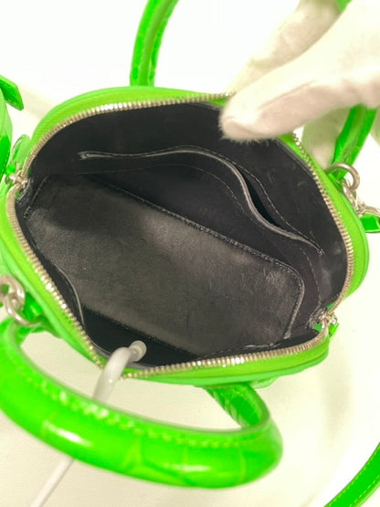 BALENCIAGA 2way Neo Classic Mini Green Leather Crossbody Bag
