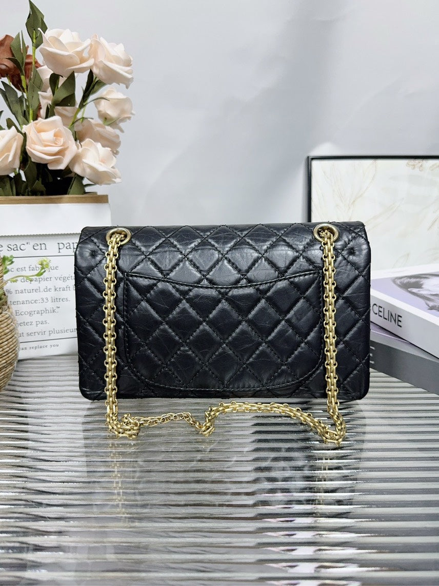 Chanel Classic Black Quilted Leather Flap Bag