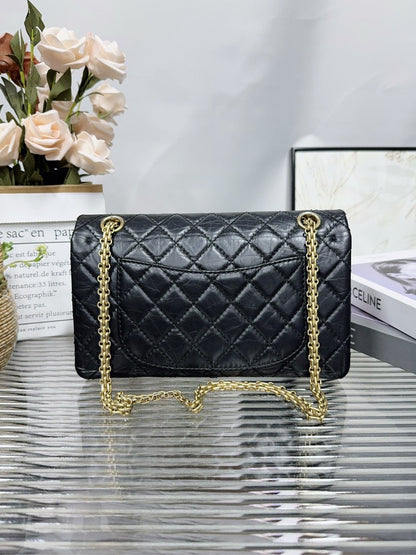 Chanel Classic Black Quilted Leather Flap Bag