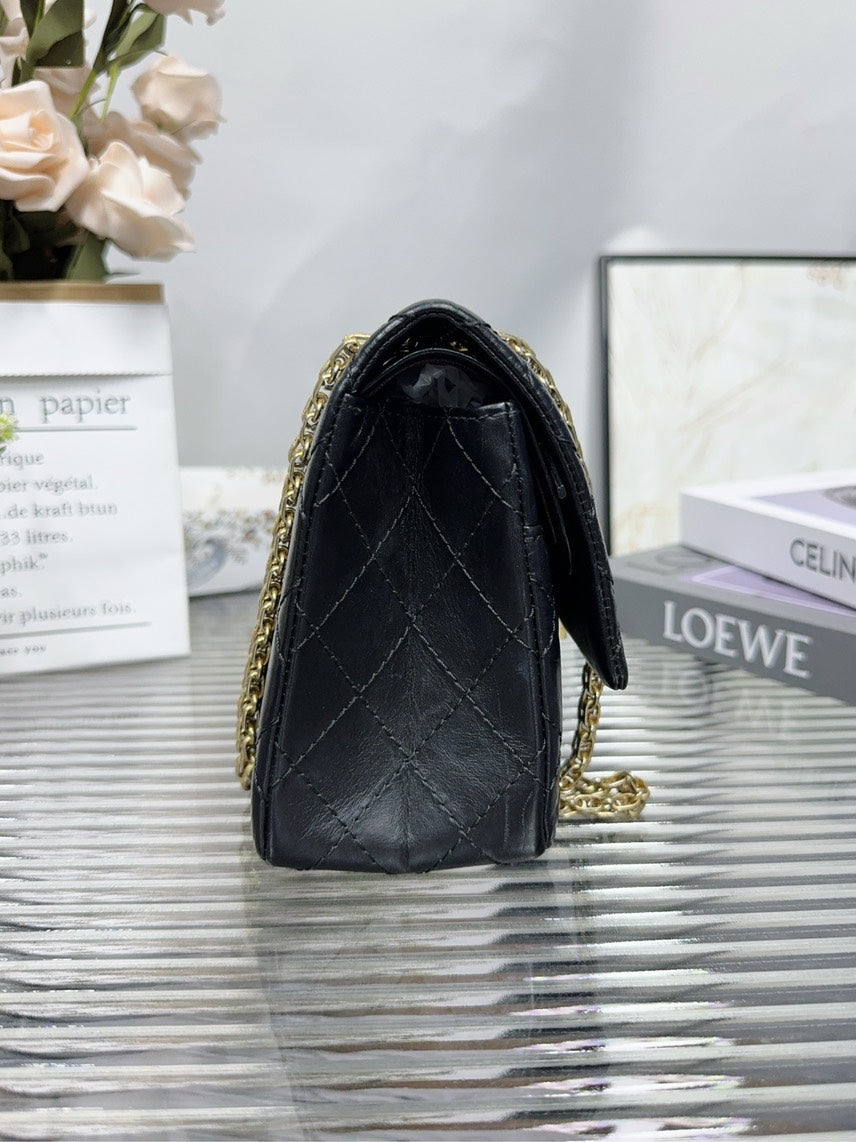 Chanel Classic Black Quilted Leather Flap Bag