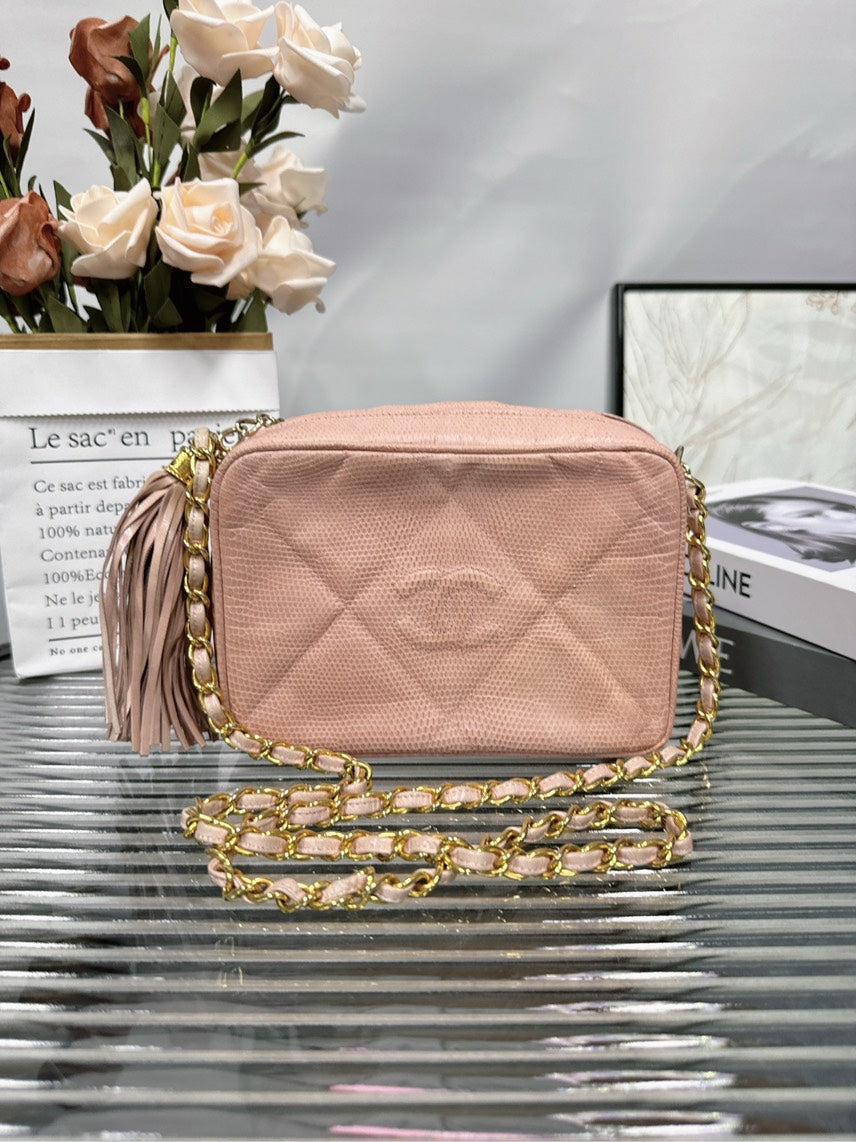 Chanel Crossbody Bag in Blush Pink Special Leather HFY