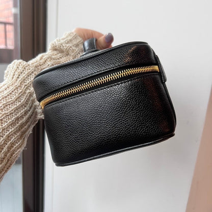 Preloved Chanel Caviar Leather Cosmetic Bag Black
