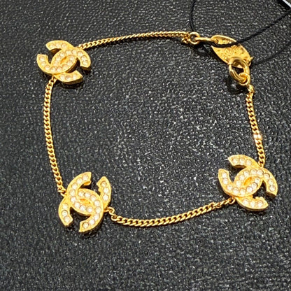 Vintage Chanel Coco Rhinestone Bracelet GT