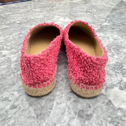 Chanel Pink Espadrille Flats