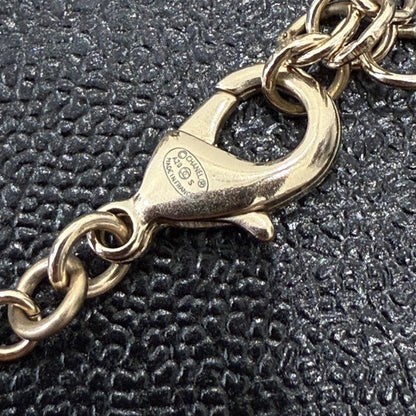 Chanel Coco Pearl Rhinestone Necklace Gold