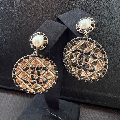 Preloved Chanel Coco Post Earrings Gold Earrings B20C GT0618
