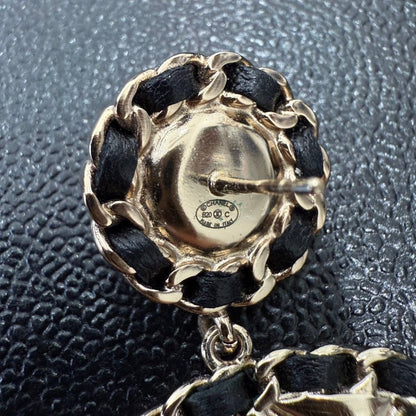 Preloved Chanel Coco Post Earrings Gold Earrings B20C GT0618