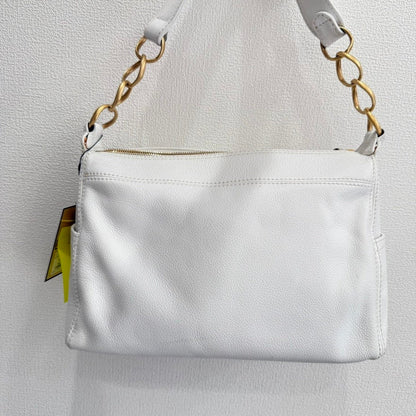 Chanel Coco Calfskin Chain Hobo Bag GT White Leather