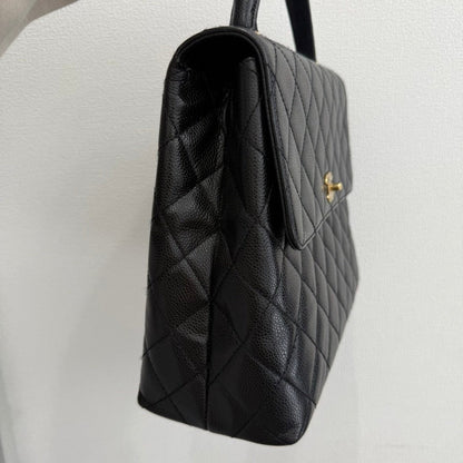 Vintage Chanel Caviar Leather Kelly Handbag GT