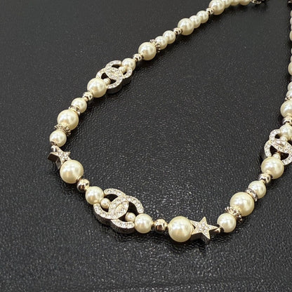 Chanel Coco Rhinestone Pearl Necklace