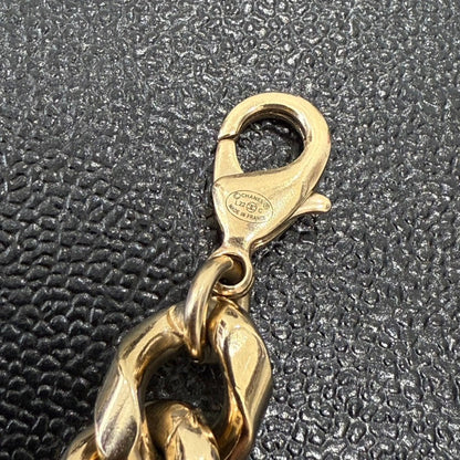 Chanel Coco Rhinestone Choker Necklace Gold Preloved