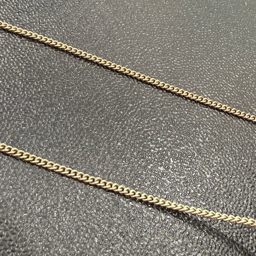 Preloved Chanel Coco Necklace GT8403 Gold Chain Red Pendant