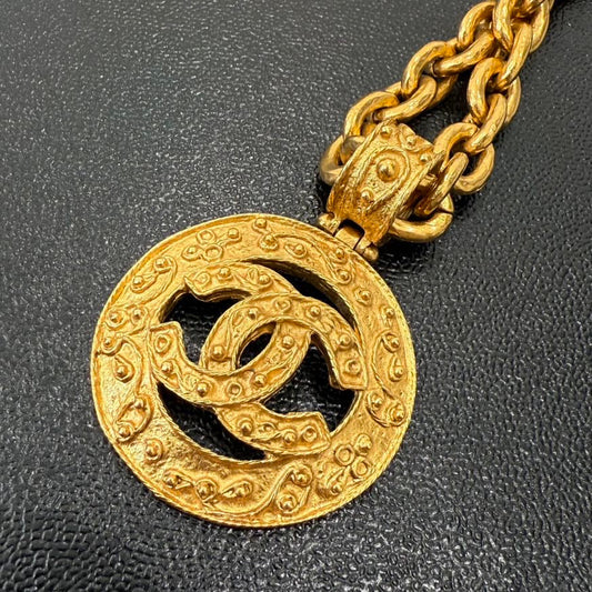 Vintage Chanel Coco Lava Chain Necklace P GT