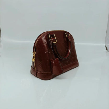 Louis Vuitton Burgundy Cherry Patent Alma BB Crossbody Bag