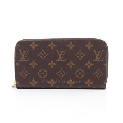 LOUIS VUITTON Zippy Wallet Monogram Rose Ballerine Round Zipper Long Wallet Brown Pink