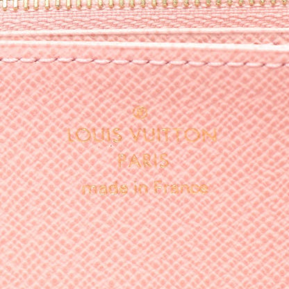 LOUIS VUITTON Zippy Wallet Monogram Rose Ballerine Round Zipper Long Wallet Brown Pink