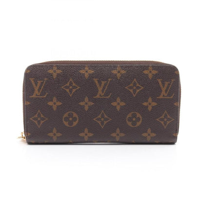 LOUIS VUITTON Zippy Wallet Monogram Fuchsia Round Zipper Long Wallet PVC Brown Pink Purple 975594