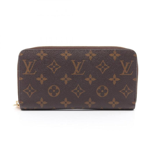 LOUIS VUITTON Zippy Wallet Monogram Fuchsia Round Zipper Long Wallet PVC Brown Pink Purple 975594