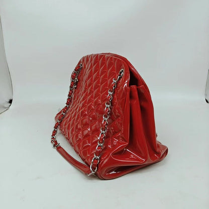 Chanel Patent Classic Tote in Red Leather Tote Bag