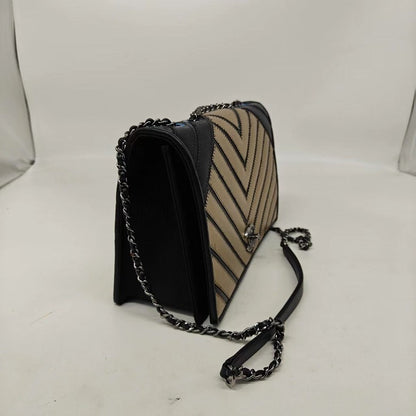 Chanel Leboy Golden Chevron Crossbody/Handbag - Black - Leather - Great Condition