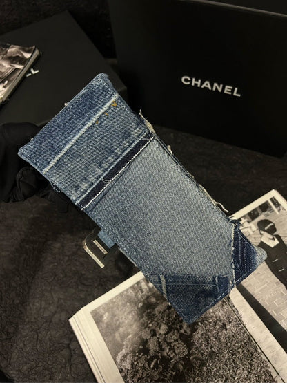 Balenciaga Hourglass Small Denim Patchwork Bag - Blue Shoulder Bag