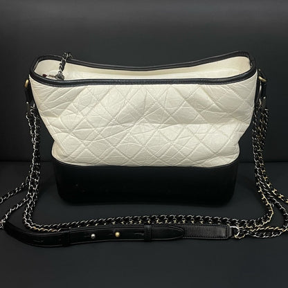 Chanel HY Quilted White and Black Shoulder Bag