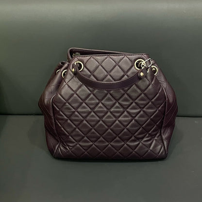 Chanel Bag HY Quilted Burgundy Leather Top Handle Bag