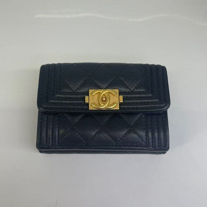 Chanel Bag HY Quilted Black Leather Clutch