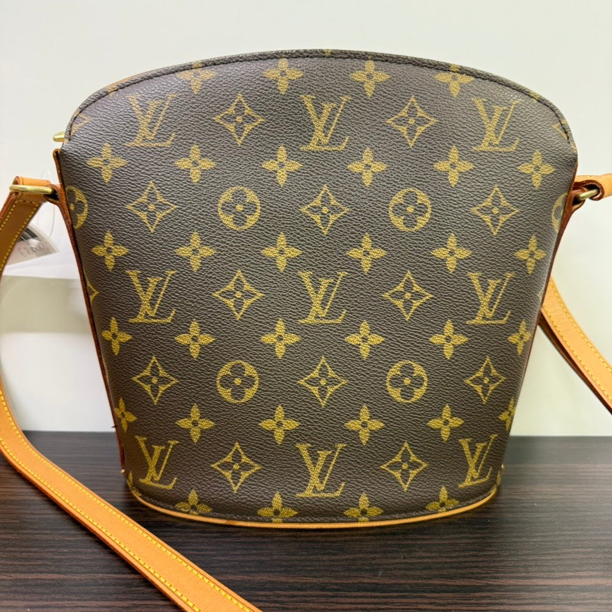 Louis Vuitton Monogram Drouot Crossbody Brown Bag A Rank✨LB114166