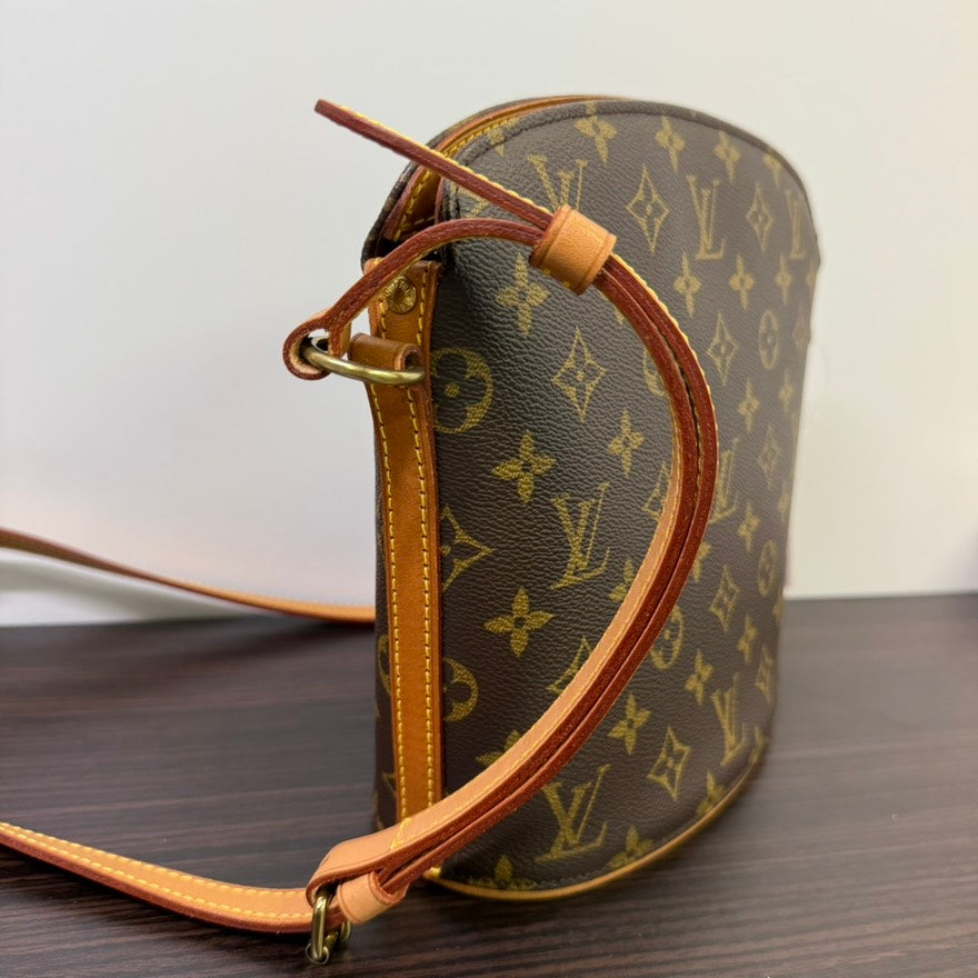 Louis Vuitton Monogram Drouot Crossbody Brown Bag A Rank✨LB114166