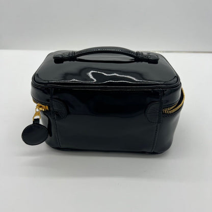 Preloved Chanel Vanity Case A8018 Black Leather Handle Bag