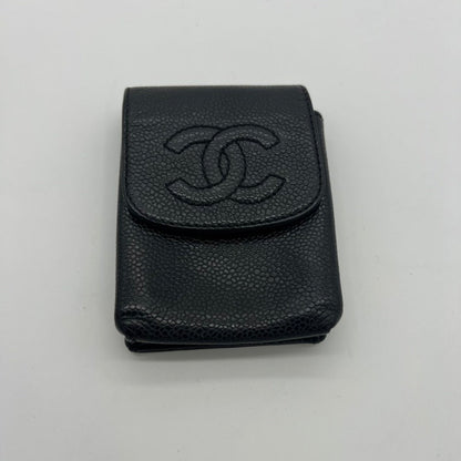 vintage Chanel caviar skin cigarette case A